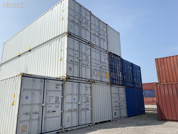 03- VISIBLE ET DISPONIBLE SUR DEPOT - CONTAINER MARITIME - 20 PIEDS PREMIER VOYAGE - 6m
