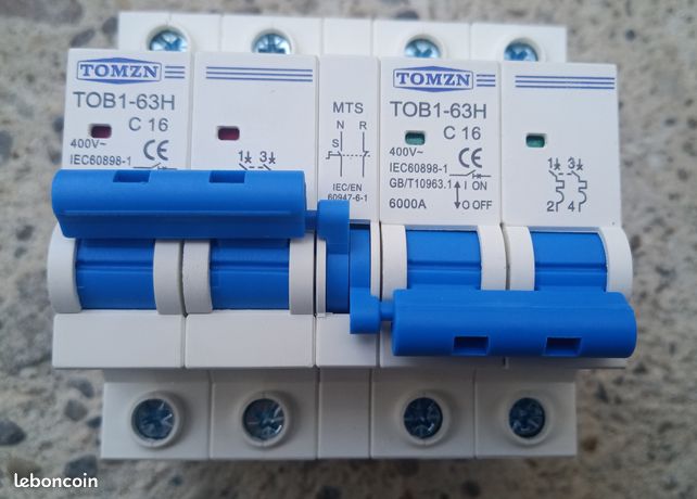 1 Commutateur 16A Inverseur de Source Manuel Transfert plus