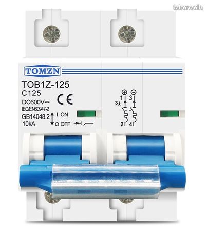 1 Disjoncteur DC 125A 600V plus &