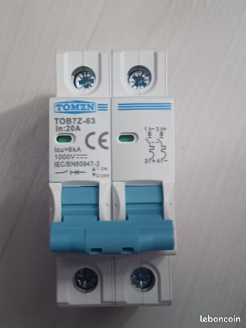 1 Disjoncteur DC 20A 1000V plus