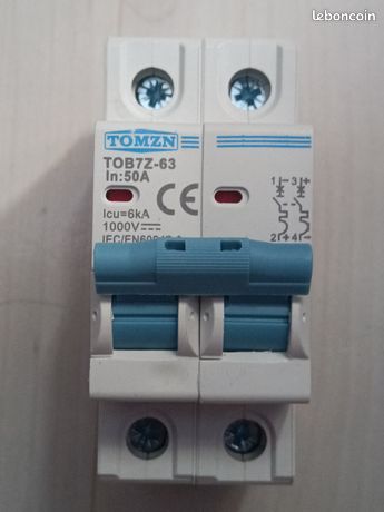 1 Disjoncteur DC 50A plus