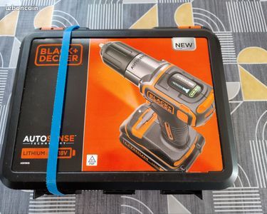 1 Perceuse visseuse black & Decker 18V neuve 2 batteries
