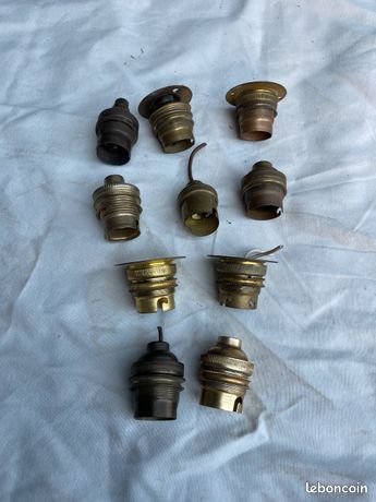 10 douilles en laiton
