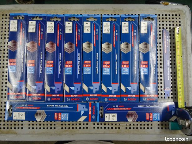 10 Lames scie sabre BOSCH EXPERT Carbure inox 20cm S1022EHM dispo en 15cm détail possible