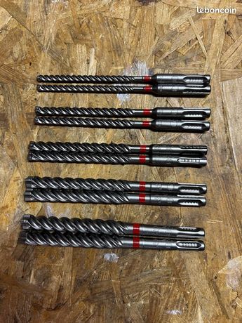 10 mèches HILTI béton armé TE-CX ( 2x diamètre 6-8-10-12-14 )