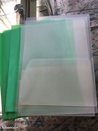 10 pochettes avec double pochette pour rangement