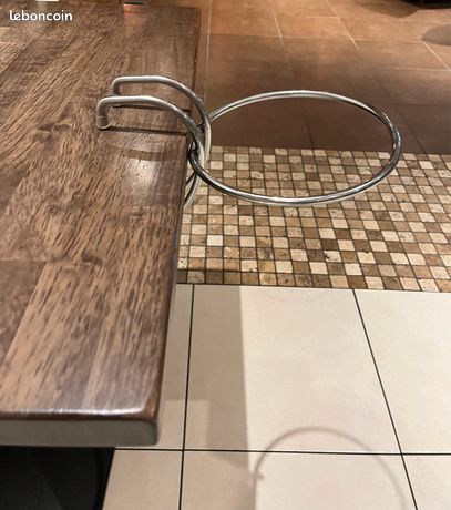 10 Supports de table pour seau de vin chromé