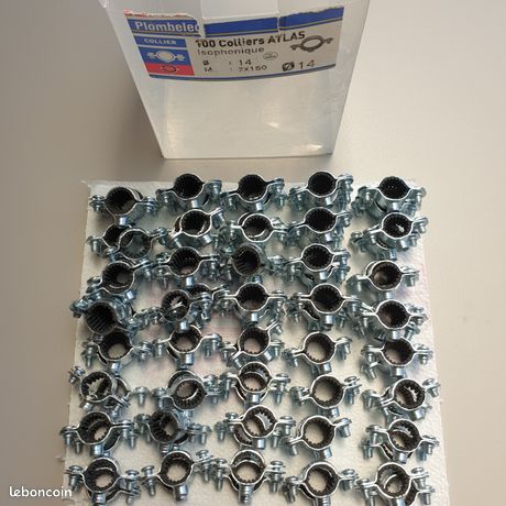 100 colliers plomberie isophonique diam 14