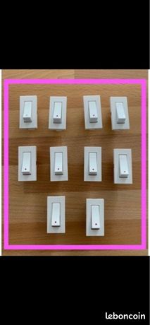 10 boutons poussoir Legrand Mosaïc