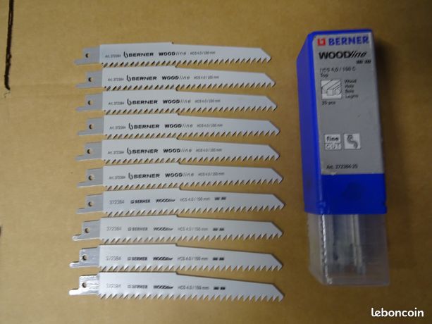 10 Lames scie sabre berner bois gros débit dispo en metal