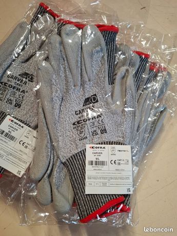 10 paires de gants anticoupure cofra