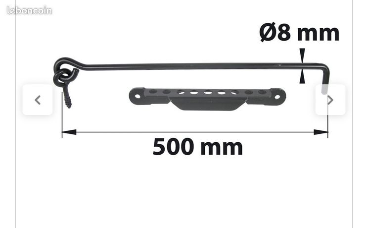 11 crochets contrevent crémaillère