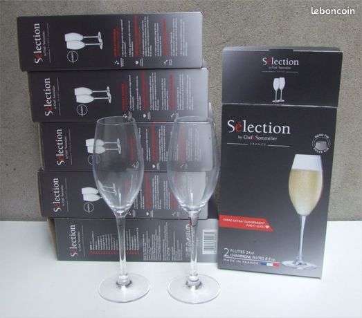 12 flutes à champagne Chef et Sommelier 24cl