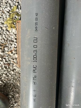 12 Tubes PVC enterrable diam100 4m NFE