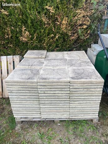 145 dalles béton 40x40