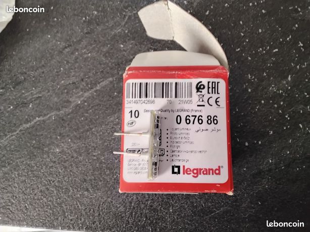 1x Legrand 067686 Voyant lumineux 230 V pour mécanisme Céliane mosaic 0,15mA