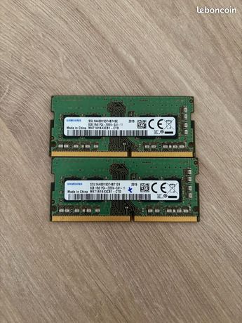 2 × 8GB SoDimm DDR4 2666 MHz Samsung