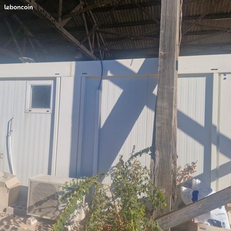 2 algecos relier et aménagée