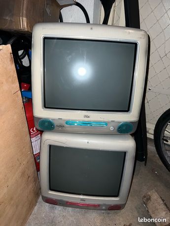 2 anciens IMac vintage année 2000
