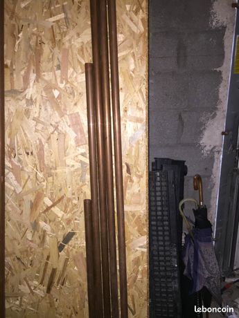 2 Barres cuivre en 2 mètres