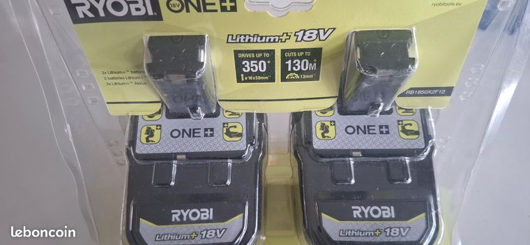 2 Batterie 5 Ah 18V Ryobi One +