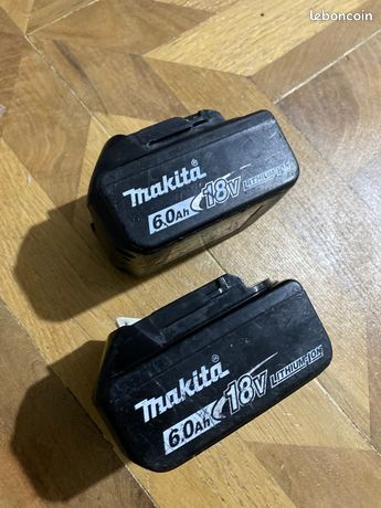 2 batterie makita 18 V 60 AH en bon état de marche