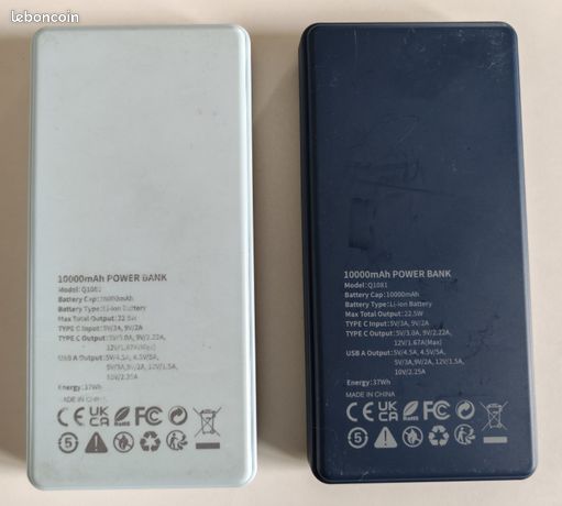 2 Batteries 10000 mah