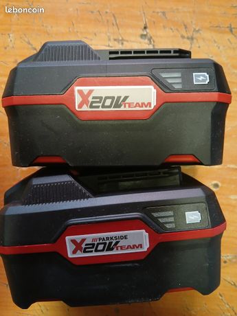 2 Batteries 20v 4ah Parkside Lidl