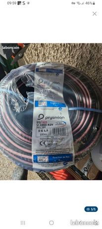 2 bobines cable 5g1.5a 100m