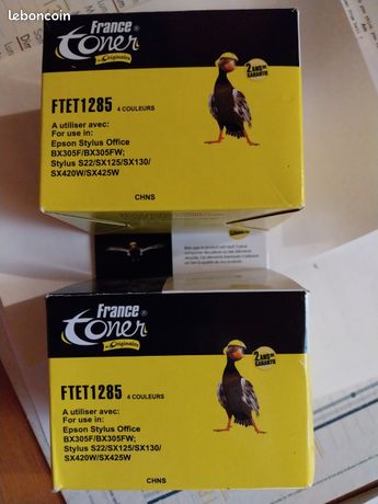 2 boîtes 4 couleurs encre Epson Stylus BX