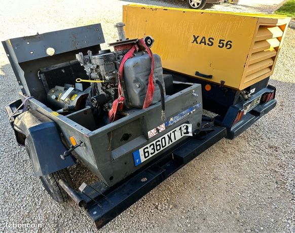 2 Compresseur moteur bicylindres Atlas Copco XAS 56 sans C.G