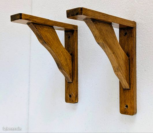 2 Équerres Consoles bois