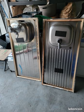 2 éviers 120x60cm neufs6.15.73.07.06