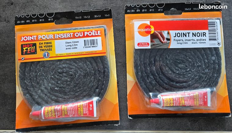 2 Joints insert ou poêle