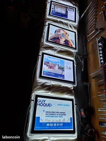 2 kits d'affichages rétroéclairé