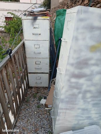 2 meubles rangement 4 tiroirs