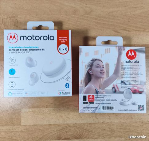 2 paires Écouteurs Motorola Verve Buds 250