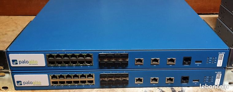 2 Palo Alto Pare-feu d'entreprise PA-3020 pour appareil de sécurité réseau 750-000017-00U