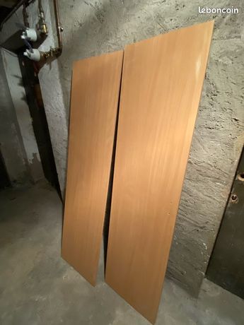 2 planches en bois 167x44x15cm