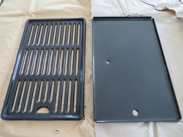 2 plaques pour barbecue adelaide 3 woody L NEUF