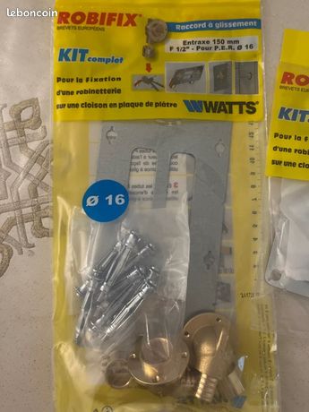 2 platine per 16 a glissement robifix