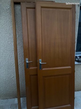 2 portes intérieure bois 73 cm