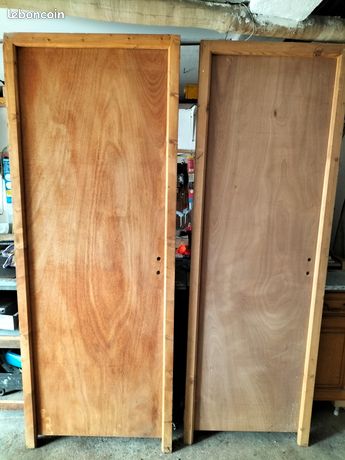 2 portes intérieures en bois