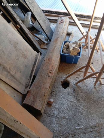 2 poutres anciennes en chêne