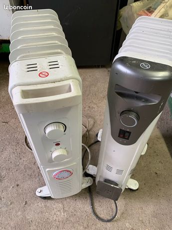 2 radiateurs bain dhuile