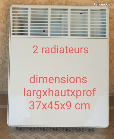 2 radiateurs électrique à poser