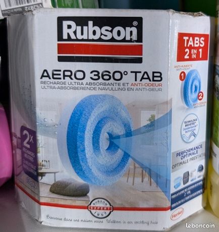 2 recharges tablettes pour absorbeur d'humidité Robson