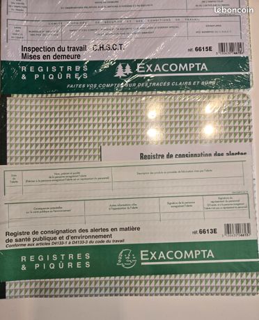 2 registres inspection du travail et consignation des alertes