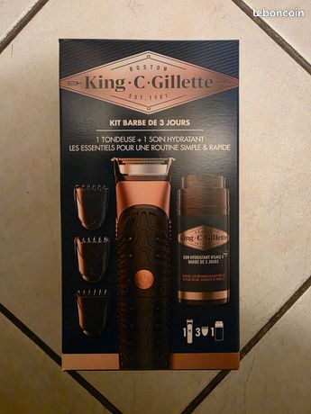 2 tondeuses King C Gillette barbe de 3 jours NEUVES