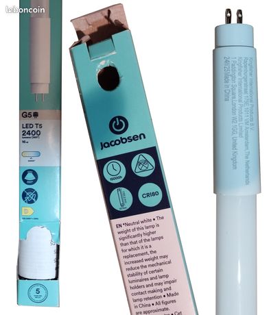 2 tubes LED T5 - G5 - 115 mm